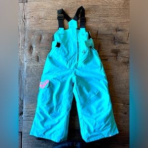 ❄️💗ROXY TODDLER INSULATED BIB SNOW SUIT SIZE 2💗❄️